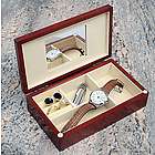 Monogrammed Wood Men's Accessories Box