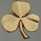 Irish Shamrock Solid Brass Wall Hanging