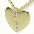 Large 10 Diamond Harmony Heart Pendant in 18K Gold