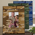 Military Camo Personalized Vertical Picture Frame