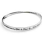 Pater Noster Lord's Prayer in Latin Mobius Bracelet