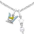 Tinkerbell Necklace with Star and Pearl Dangles