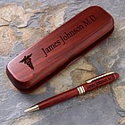 8 Medical Specialties Rosewood Pen Set