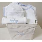 Mini Boy Layette Gift Basket