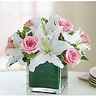 Rose and Lily Cube Bouquet