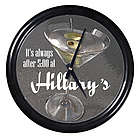 Personalized Clock - Martini With Olives
