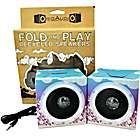 Purple Flower Premium Fold N Play Recycled Speakers