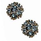 February Birthstone Crystal Ball Earrings