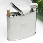 Flask with Cigarette Holder