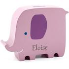 Personalized Wooden Elephant Piggy Bank