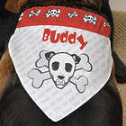 Bad To The Bone Personalized Dog Bandana