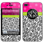 Personalized Damask Monogrammed iPhone Skin