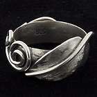 Sterling Spiral Leaflet Ring