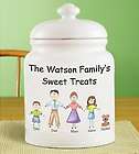 Personalized Friendly Family Characters Cookie Jar