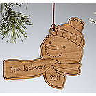 Personalized Snowman Ornament