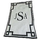 Personalized Stroller Blanket with Monogram