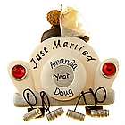 Personalized Car Just Married Wedding Ornament