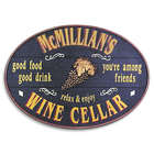Wine Cellar Personalized Oval Sign