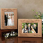 Personalized Thank You on My Special Day Wooden Picture Frame