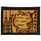 Germany Map Leather Photo Album in Natural