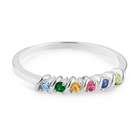 Sterling Silver Petite Birthstone Ring