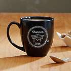 Personalized Black Bistro-Style Graduation Mug