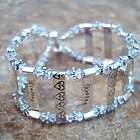 Family Love Ladder Bracelet in Sterling Silver