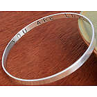 Sterling Silver Custom Stamped Bangle
