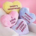 Personalized Heart Message Pillow with Candy