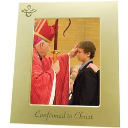 Personalized Confirmation Gold Metal Frame