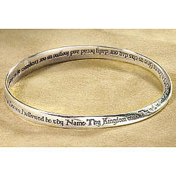 Home  Gift Ideas  Lord's Prayer Mobius Sterling Silver Bracelet