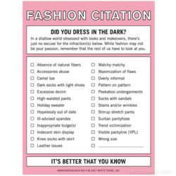 Fashion Citation Notepad