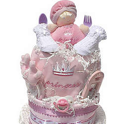 Baby Gifts Idea on Little Princess Diaper Cake Baby Gift Idea This Colorful Fun Princess