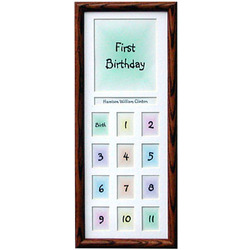 Baby Year Photo Frame on Baby S First Year 8x18 Photo Frame 12 Monthly Photos Beneath A First