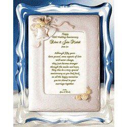 50th Birthday Party Games on Personalized 50th Wedding Anniversary Poem And Musical Frame