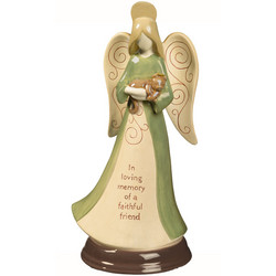 Gift Baskets Sympathy on Home   Gift Ideas   Blessing Angel With Cat Memorial Figurine
