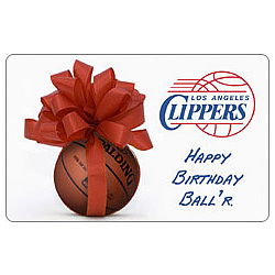 birthday gift ideas los angeles
 on NBA Los Angeles Clippers Birthday Gift Card - FindGift.com