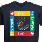 Personalized Strength, Life, Love, Autism Awareness T-Shirt