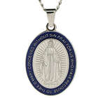 Stainless Steel Miraculous Medal Necklace