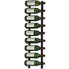 9 Bottle Wall Mounted Metal Hanging Wine Rack