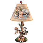 Country Kitties Accent Lamp with Jurgen Scholz Art