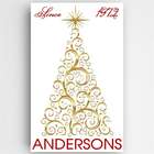 Personalized Christmas Tree Canvas Sign
