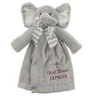 Baby's Personalized God Bless You Elephant Snuggler