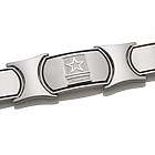 Men's Sterling Silver and Stainless Steel US Army Bracelet