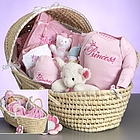 Baby Deluxe Moses Princess Gift Basket