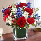 Large Healing Tears Red, White & Blue Bouquet