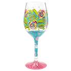 Wishful Blooming Wine Glass