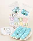 Baby Boy Gift Basket Mini Cookies and Bib