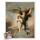 Personalized Classic Painting Angel and Child Art Print