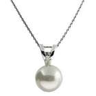 Single Freshwater Pearl and Sterling Silver Necklace